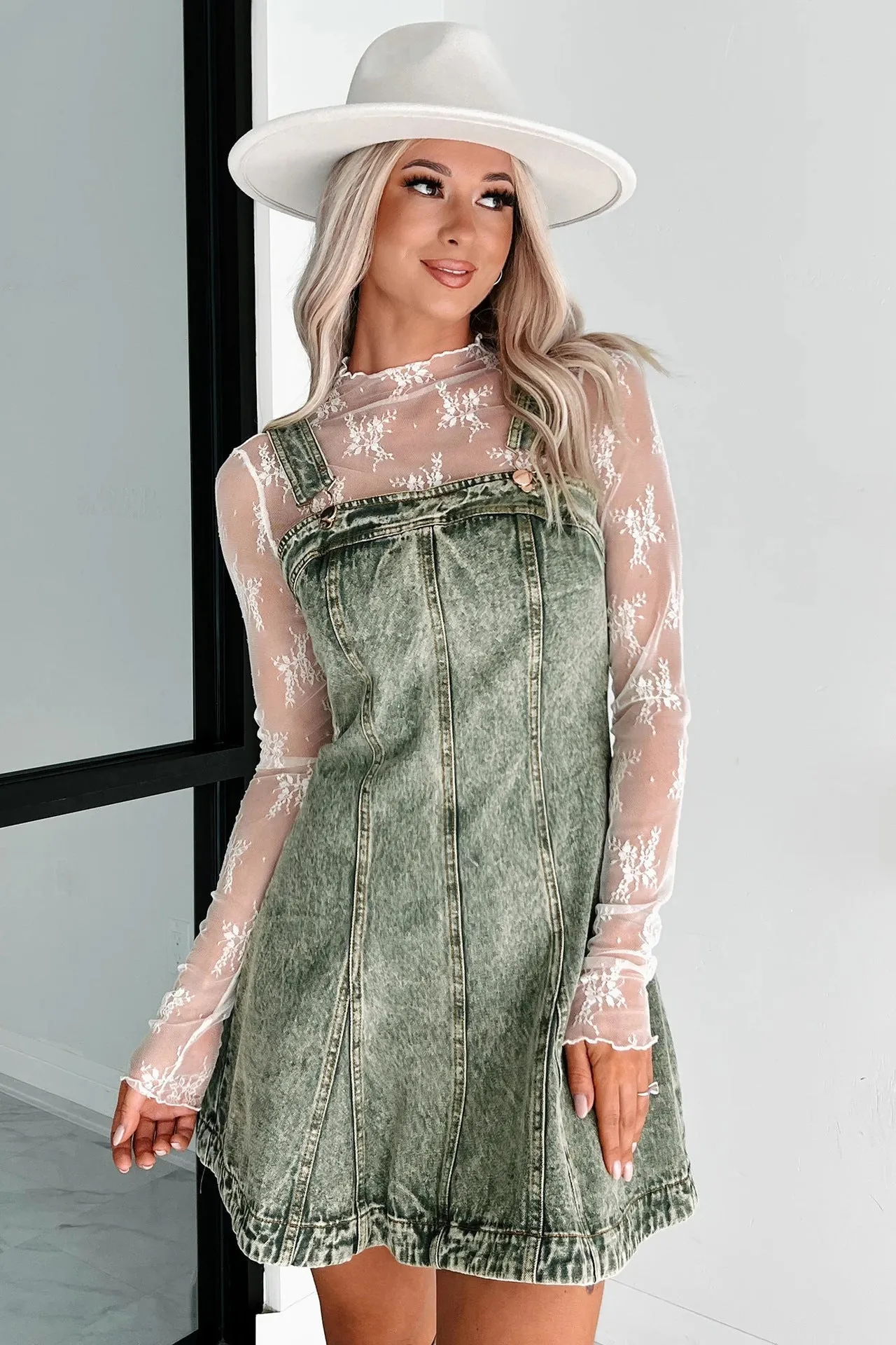Trendy Strap Denim Dress for Effortless Street Style