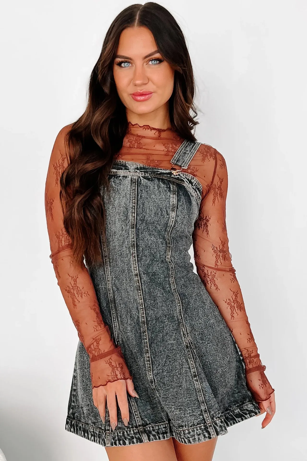 Trendy Strap Denim Dress for Effortless Street Style
