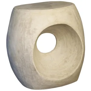 Trou Side Table/Stool, Fiber Cement by Noir