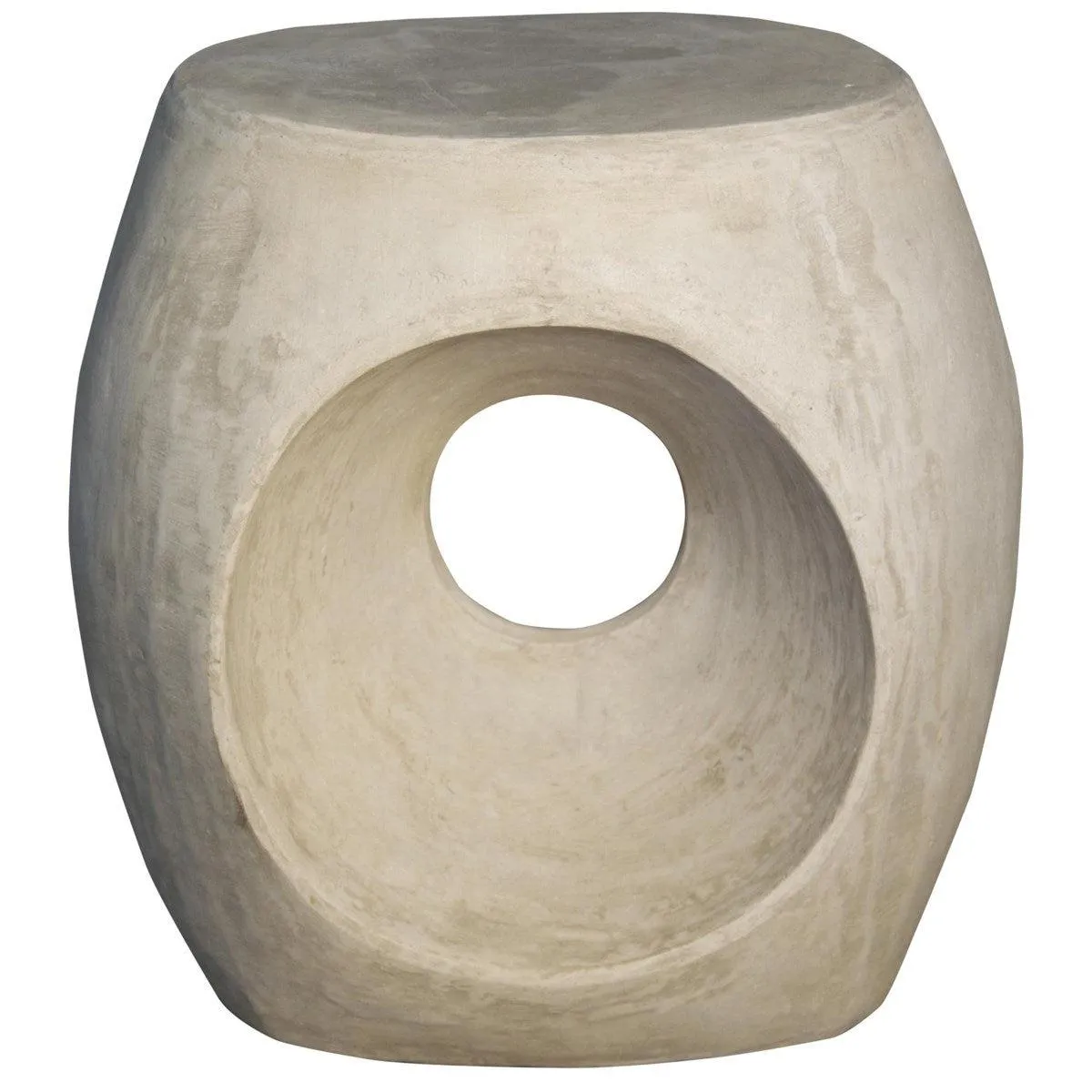 Trou Side Table/Stool, Fiber Cement by Noir