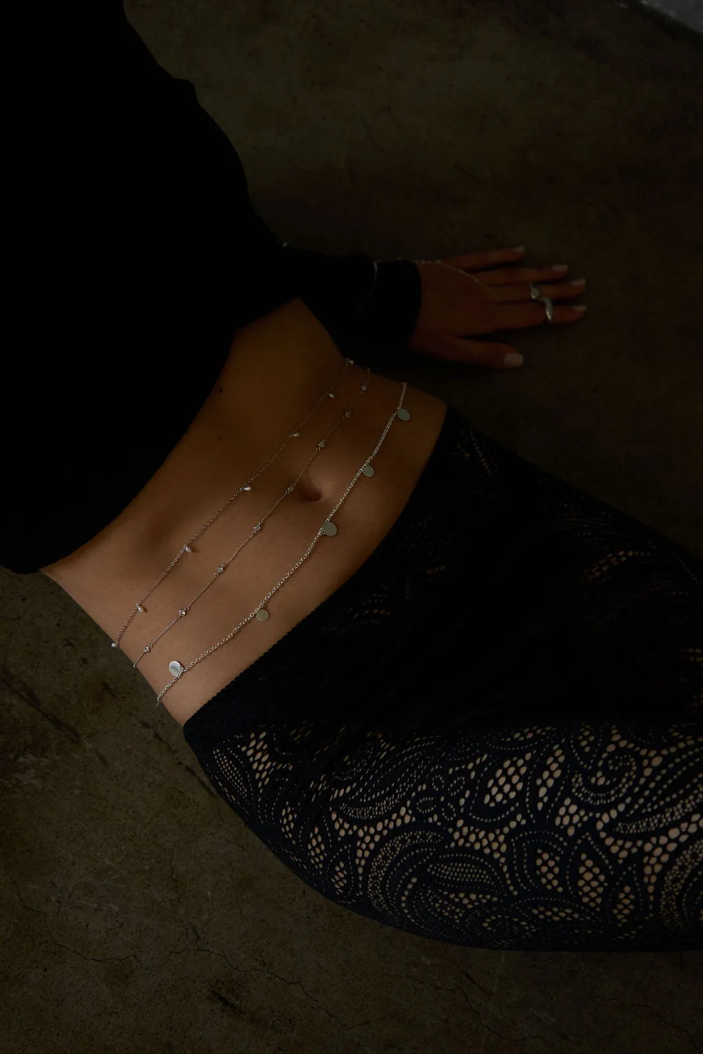 Tulip Disc Shaker Belly Chain