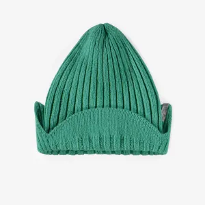 Tuque de maille verte jade effet cachemire, enfant || Jade green knitted toque cashmere-effect, child