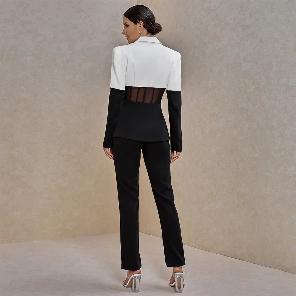 Two Piece Set Women Suit Blazer