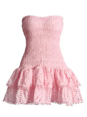 TWOTWINSTYLE Patchwork Folds Casual Dress for Women