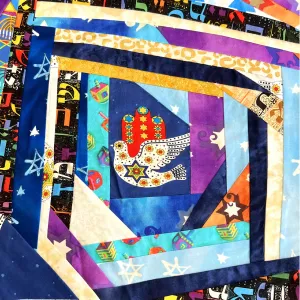 U FINISH IT - Patchwork Dove of Peace Navy 14x14