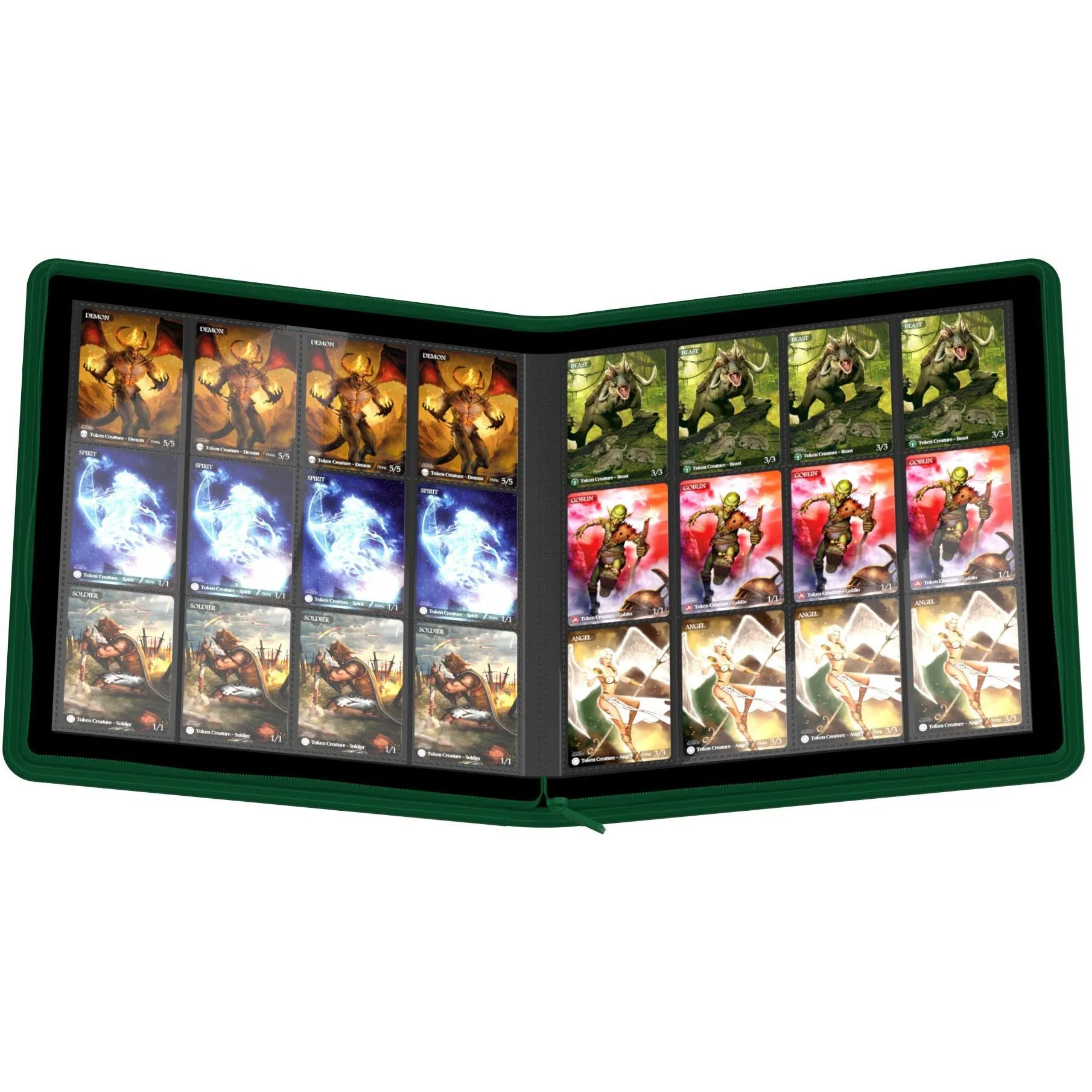 Ultimate Guard - 24 Pocket QuadRow ZipFolio XenoSkin/Green