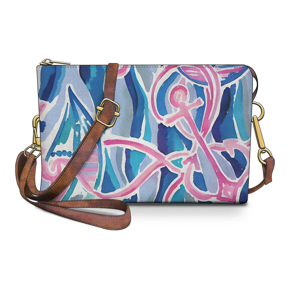 Unique Design Vintage Pink Anchor  Crossbody Bag for Bold and Stylish Looks