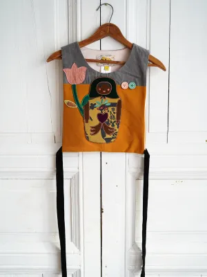 Unlogical Poem Cottage Style Doll Patchwork Embroidery Smock