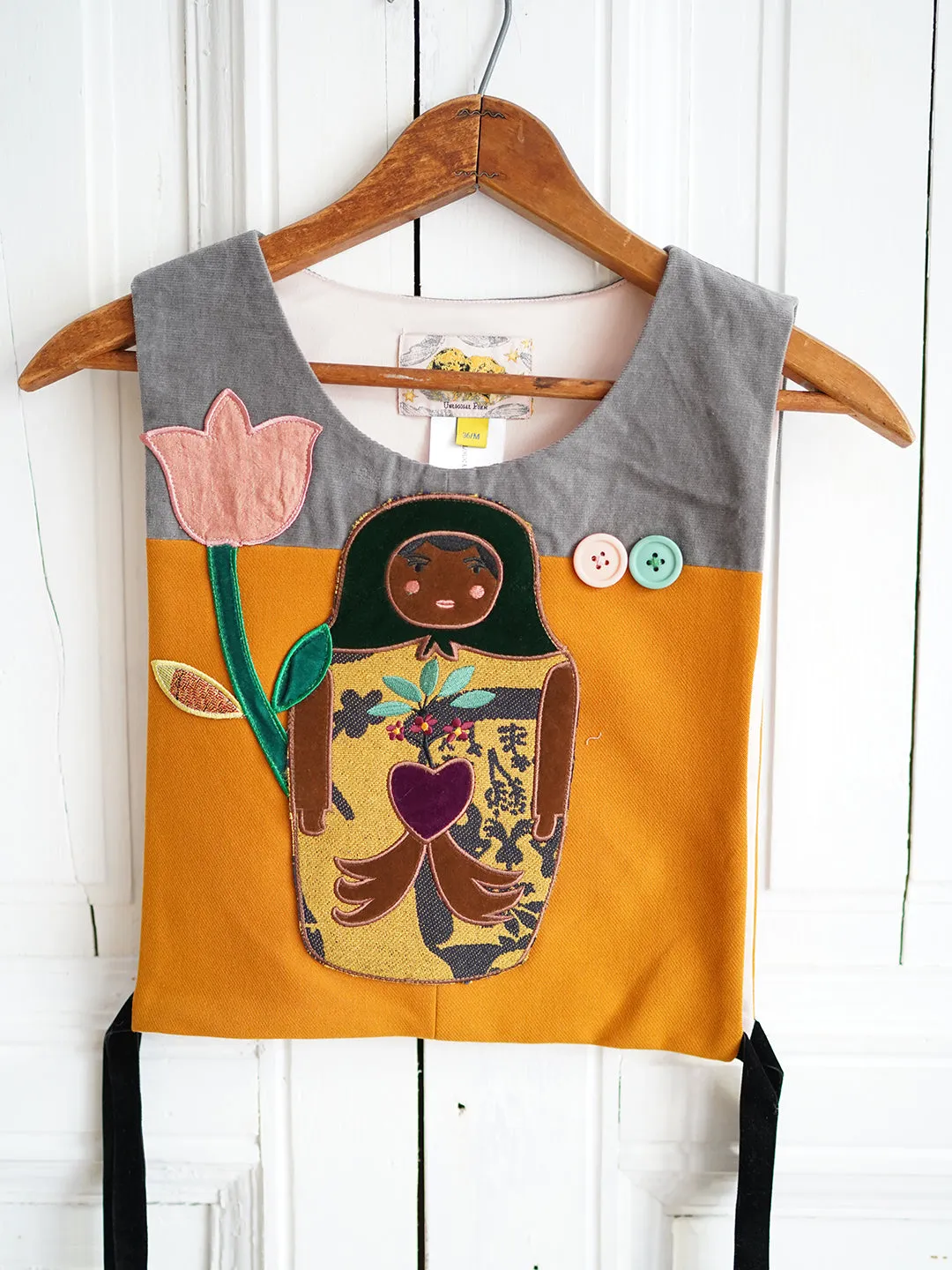Unlogical Poem Cottage Style Doll Patchwork Embroidery Smock