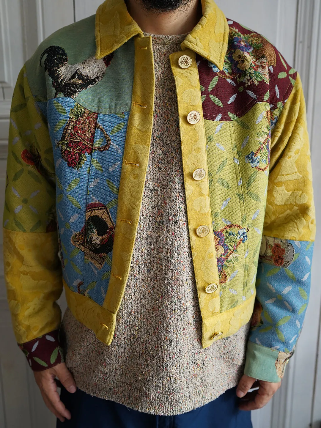 Unlogical Poem Cottage Style Patchwork Jacket