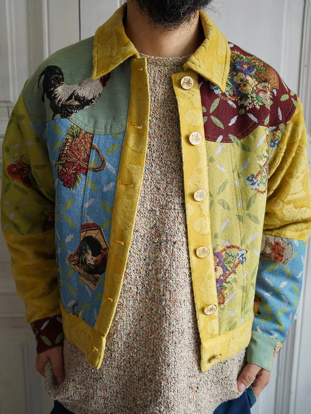 Unlogical Poem Cottage Style Patchwork Jacket