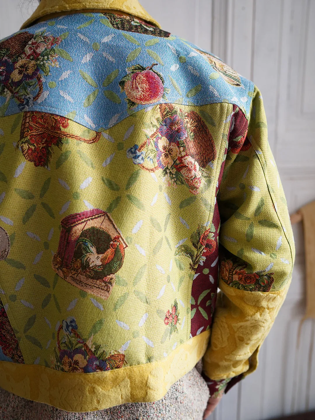 Unlogical Poem Cottage Style Patchwork Jacket