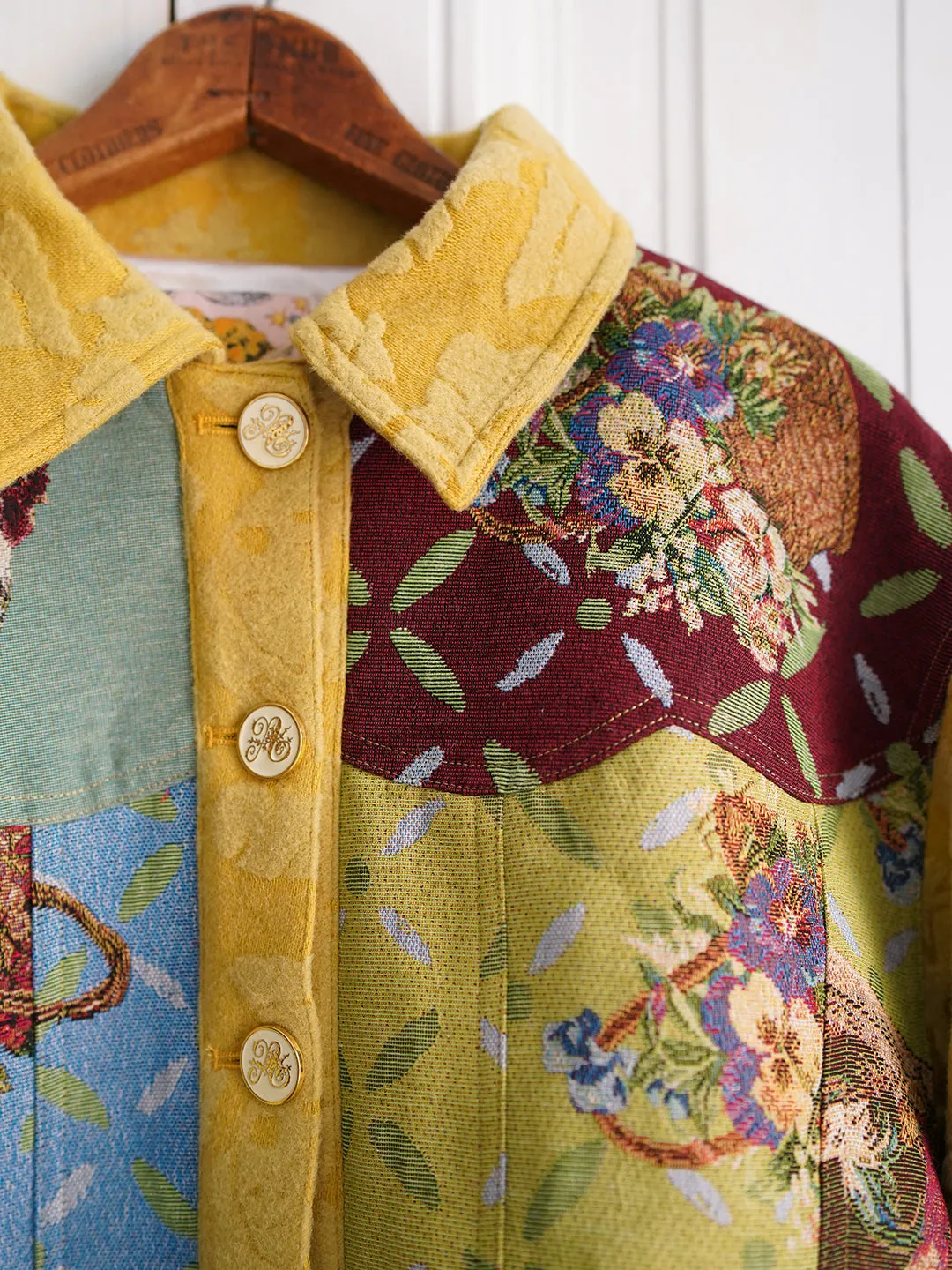 Unlogical Poem Cottage Style Patchwork Jacket