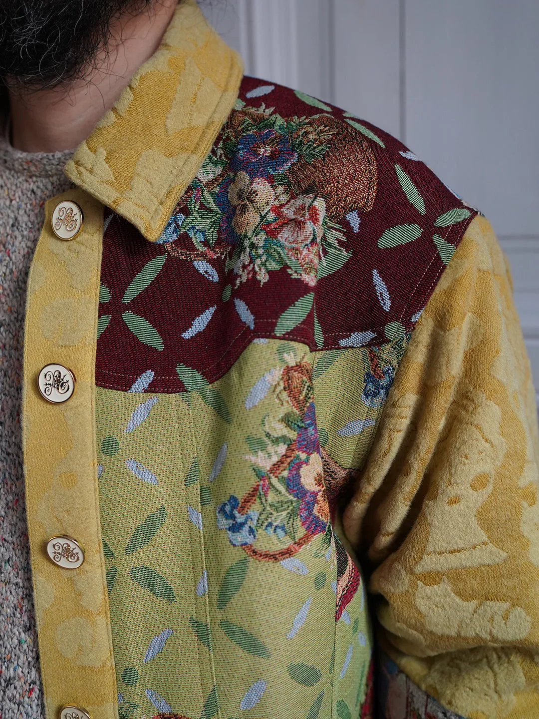 Unlogical Poem Cottage Style Patchwork Jacket