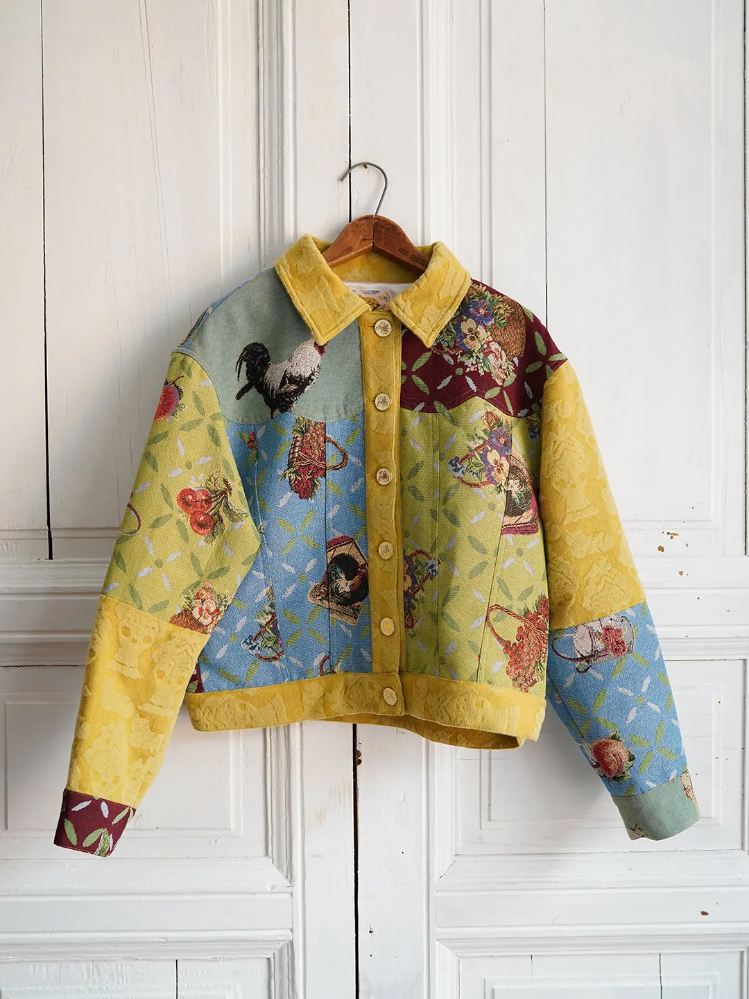 Unlogical Poem Cottage Style Patchwork Jacket
