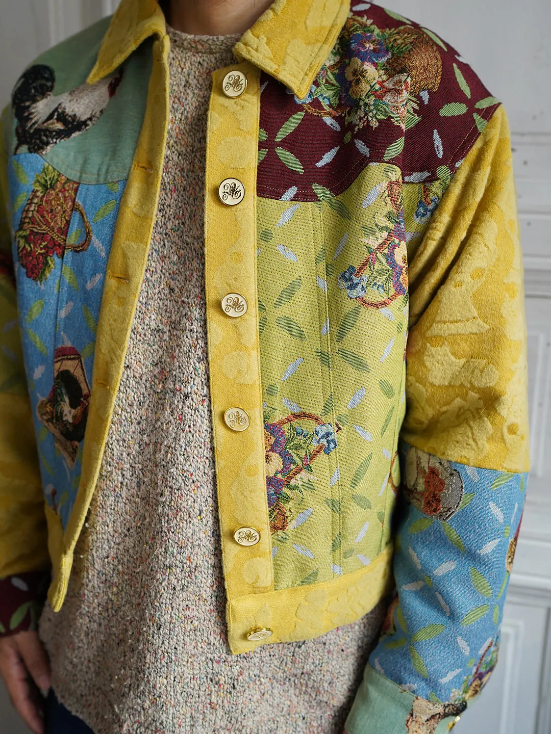 Unlogical Poem Cottage Style Patchwork Jacket