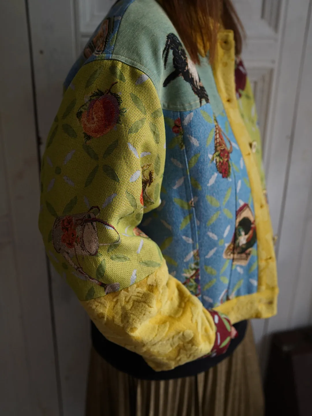 Unlogical Poem Cottage Style Patchwork Jacket