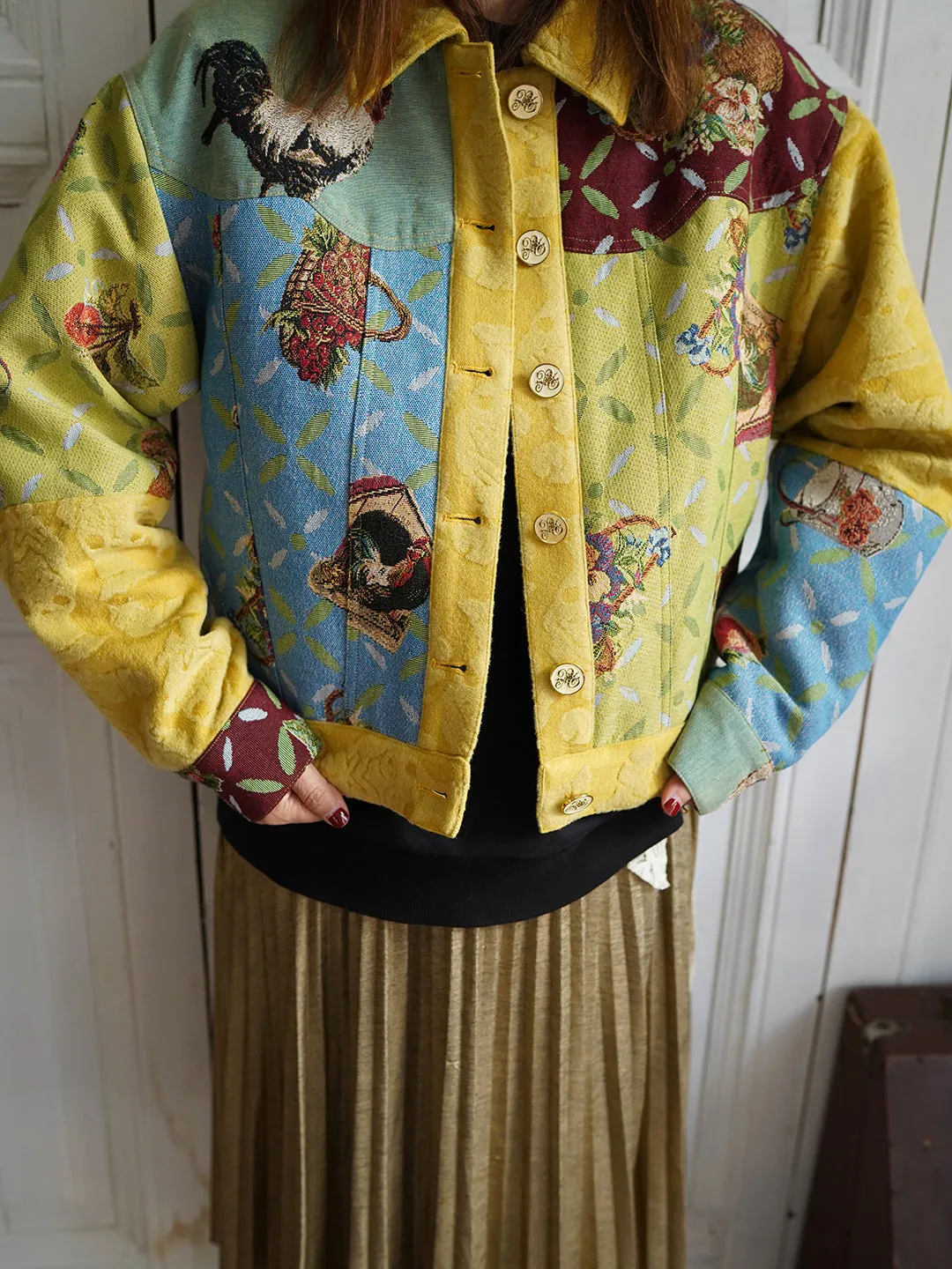 Unlogical Poem Cottage Style Patchwork Jacket