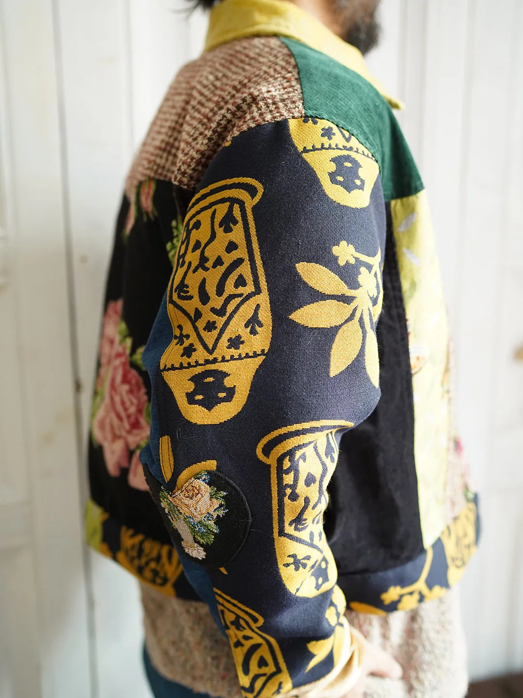 Unlogical Poem Vintage Style Patchwork Jacket