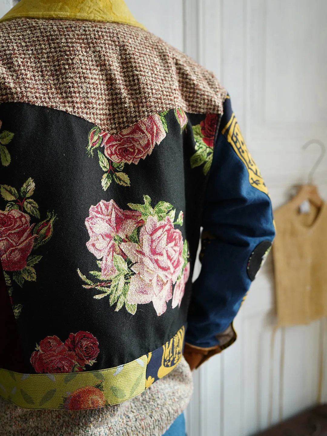 Unlogical Poem Vintage Style Patchwork Jacket