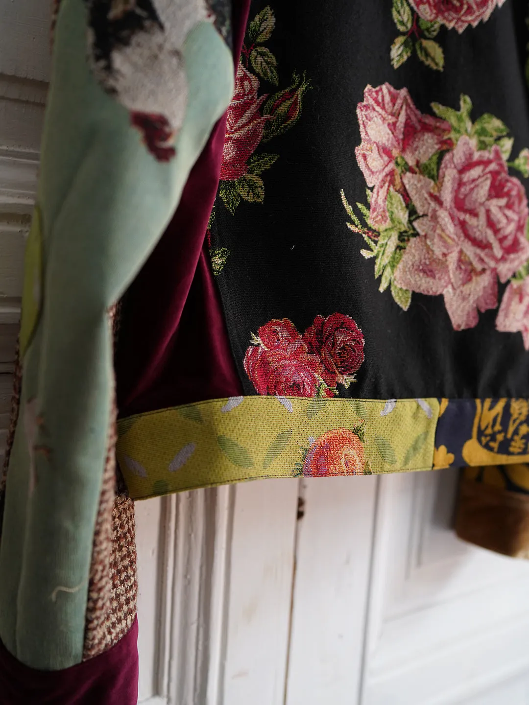 Unlogical Poem Vintage Style Patchwork Jacket