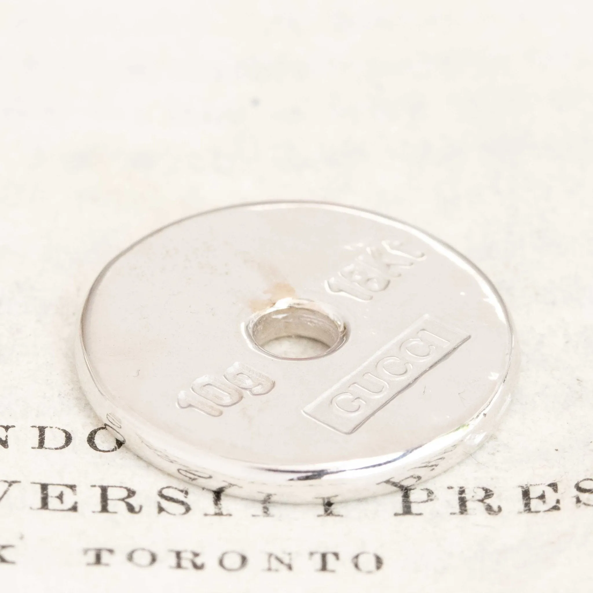 Vintage Disc Charm/Pendant by Gucci