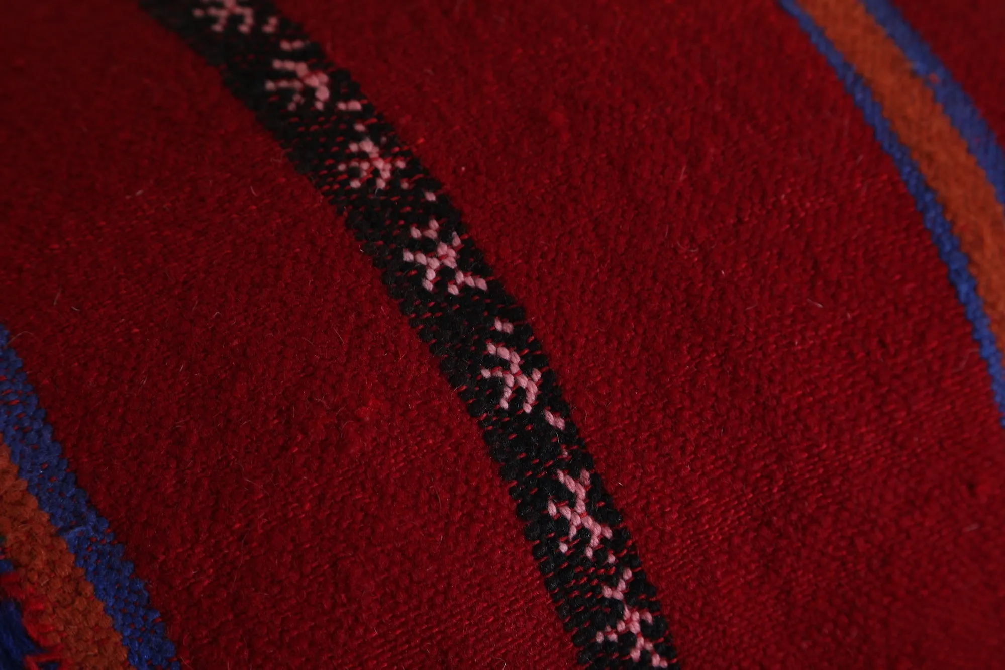 Vintage Moroccan Kilim Pillow 14.9 INCHES X 22.4 INCHES
