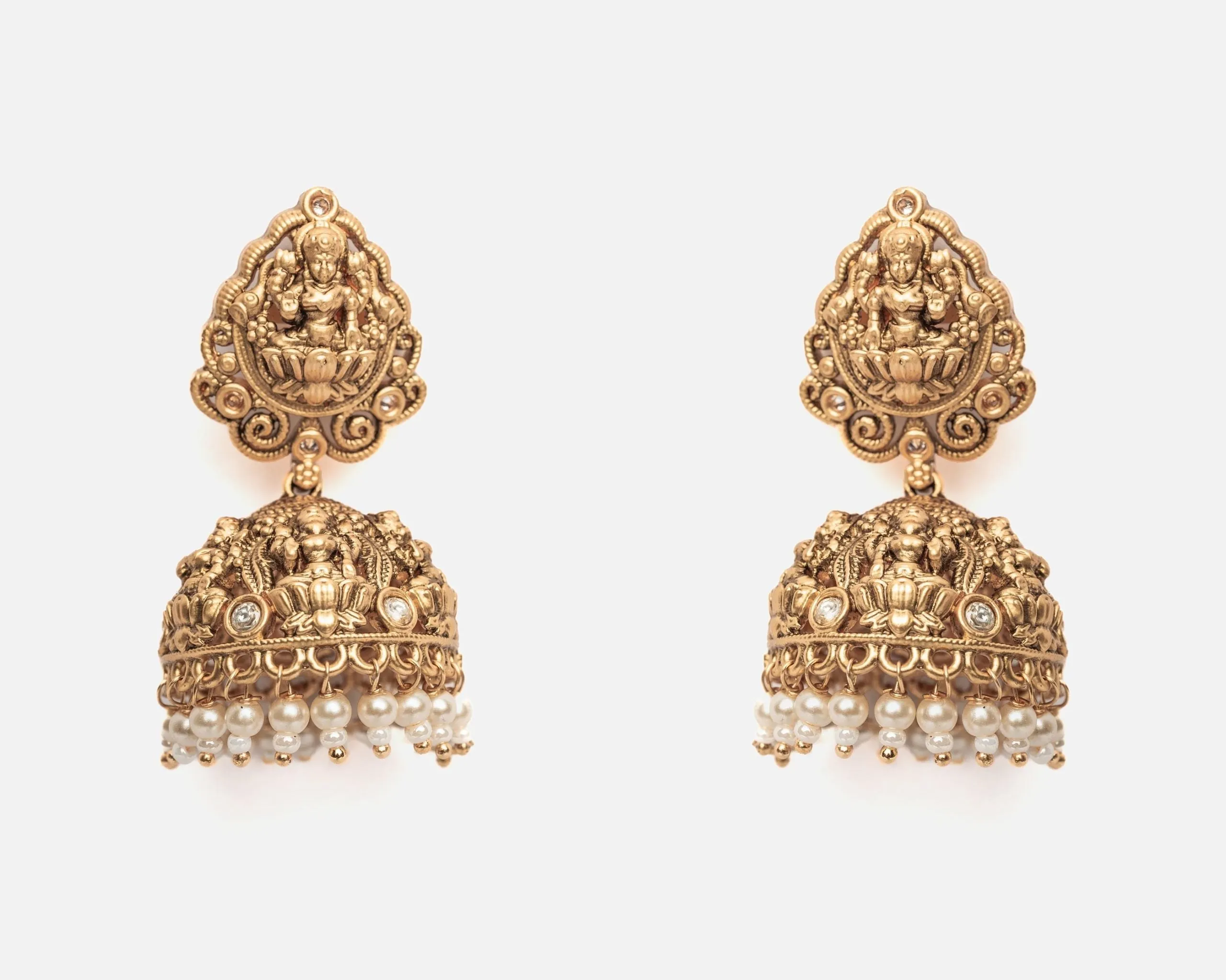vivinia BY VIDHI MEHRA ISMAARH 2.0 Gold Womens Pair of Jhumka Earrings