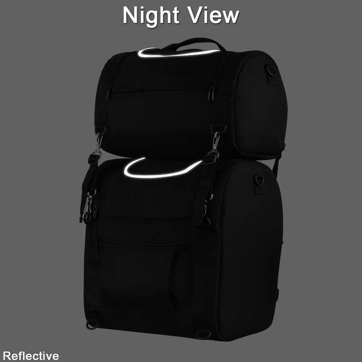 VS1355 Large Heavy Duty Textile Sissy Bar Bag