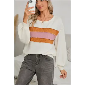 White Corded Exposed Seam: Drop Sleeve  Fabulousness! Needful Things ✨