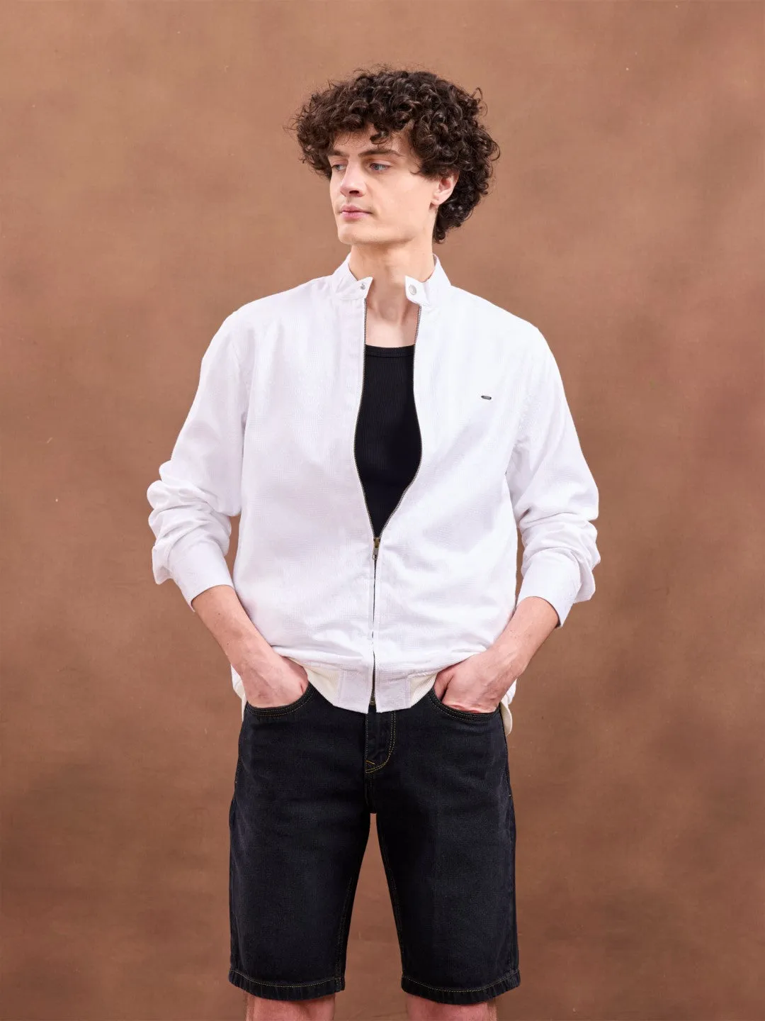 White Zipper Jacket