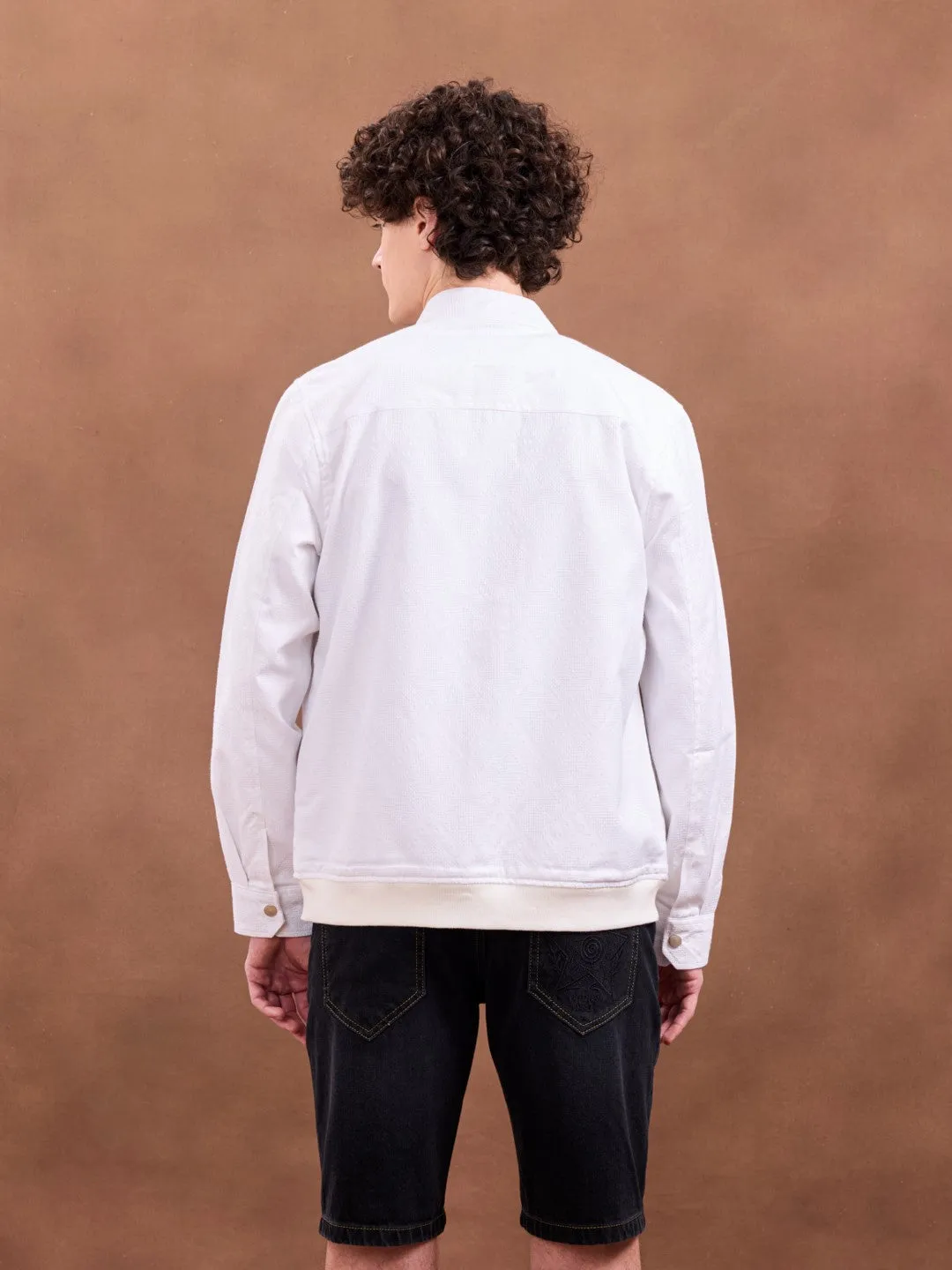 White Zipper Jacket