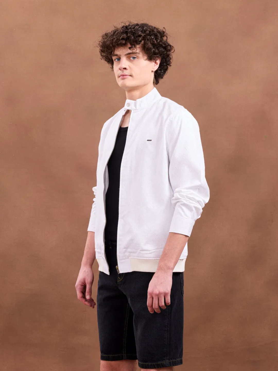 White Zipper Jacket