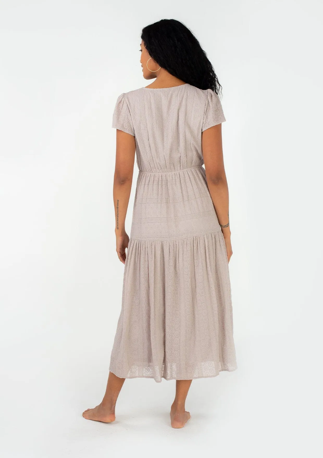 Wilma Eyelet Midi Dress