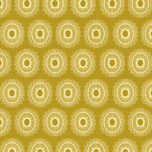 Winged Garden Radiant Revival Golden Cream Yellow Fabric A-1071-Y