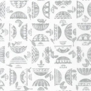 Wishwell: Songbird by Robert Kaufman Fabrics VASES/CLOUD