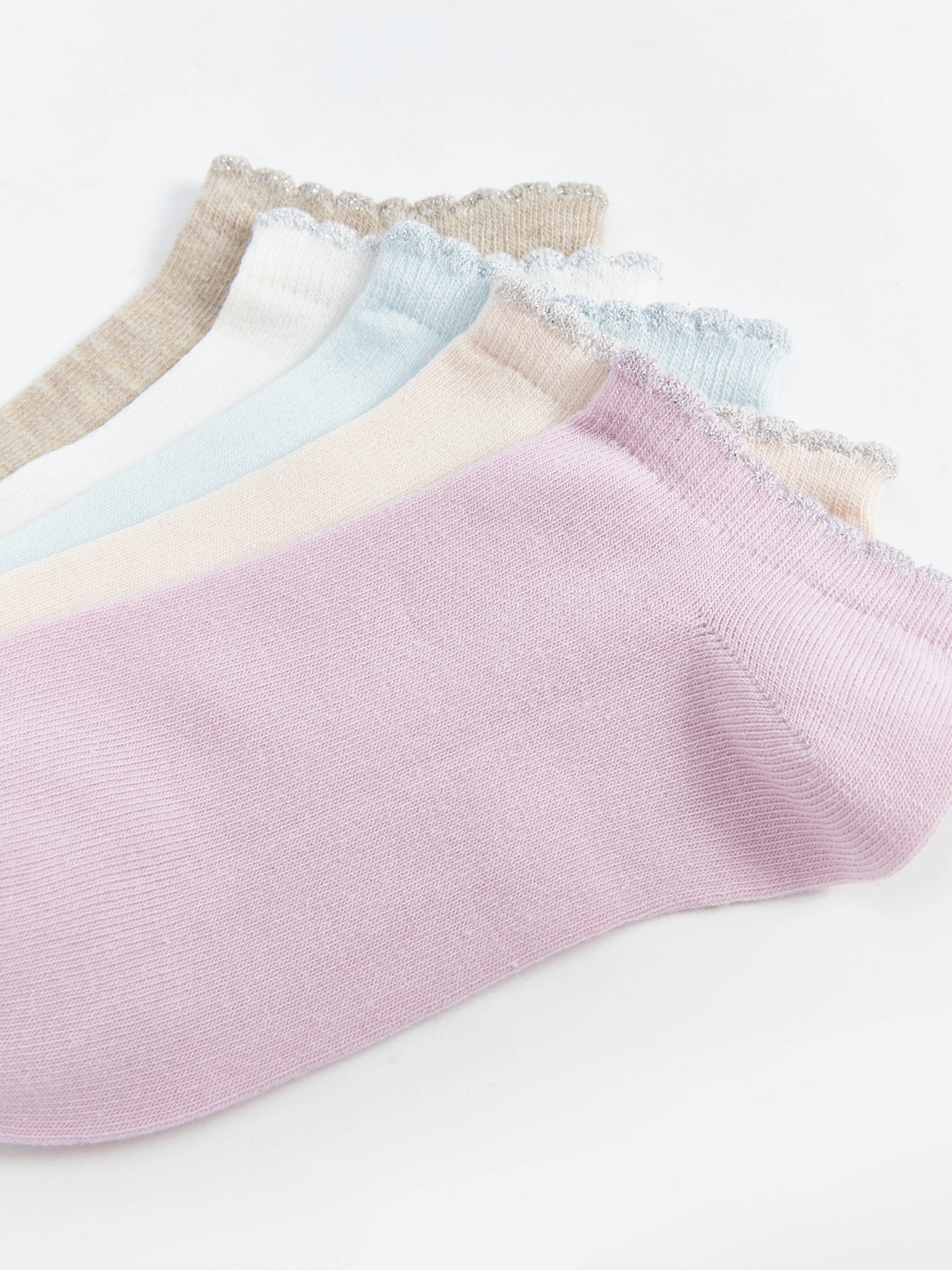 Women Flat Booties Socks 5 Pack