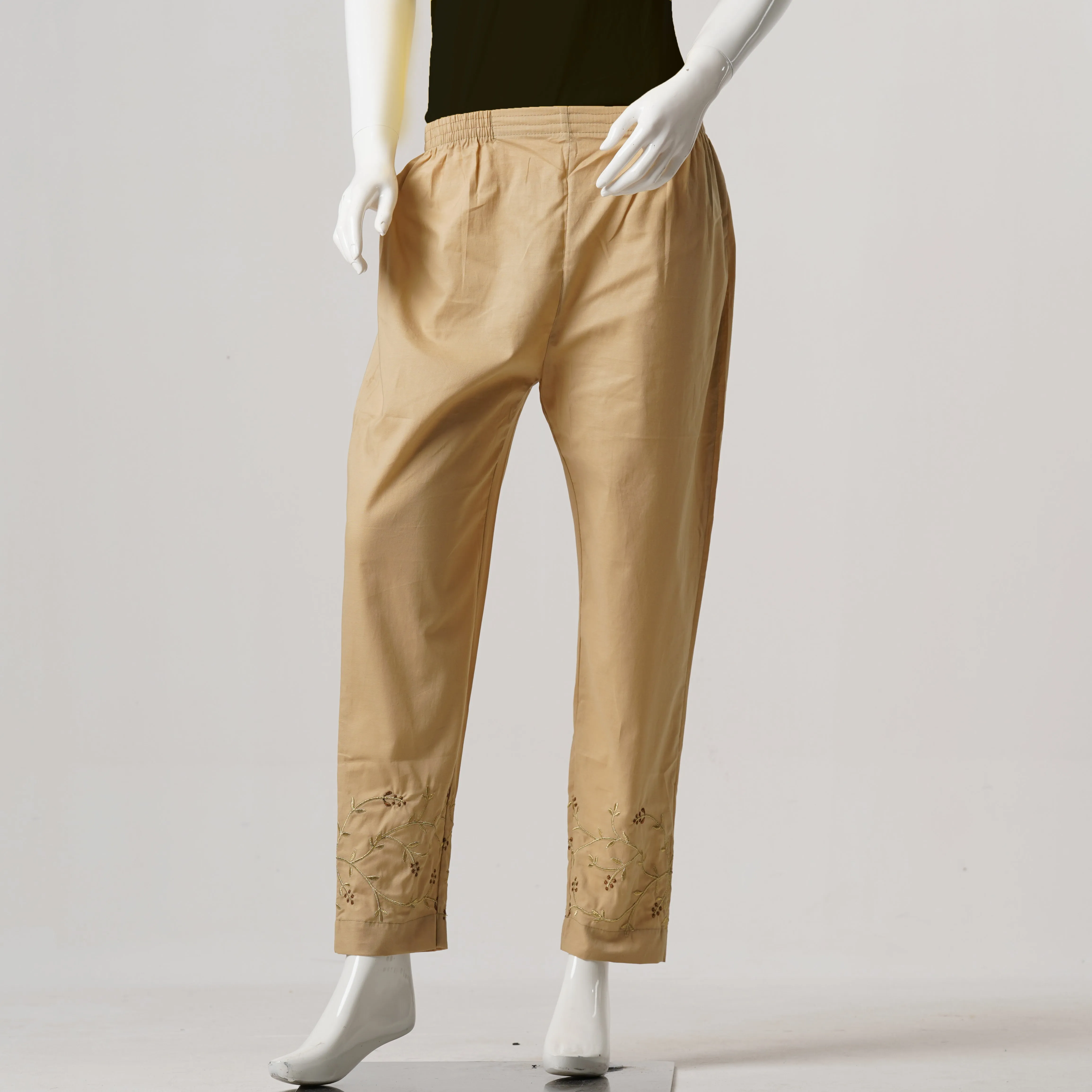 Womens Ethnic Bottom-Beige