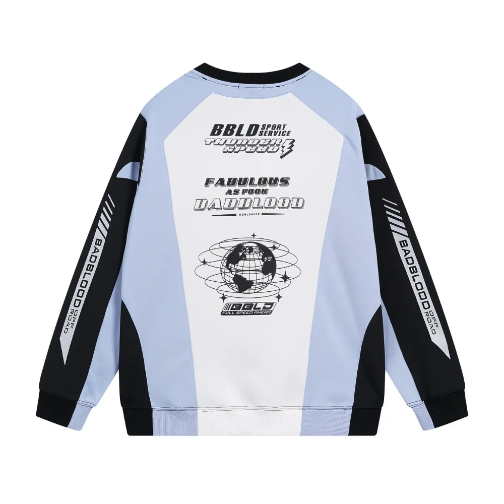 Women's High Street Zipper Design Sweatshirt