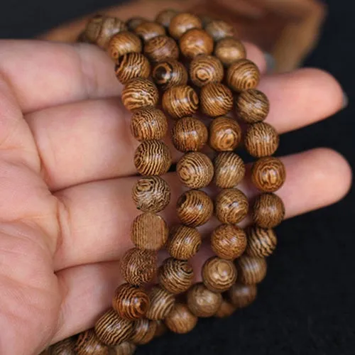 Wooden Bead Buddhist Prayer Bracelet