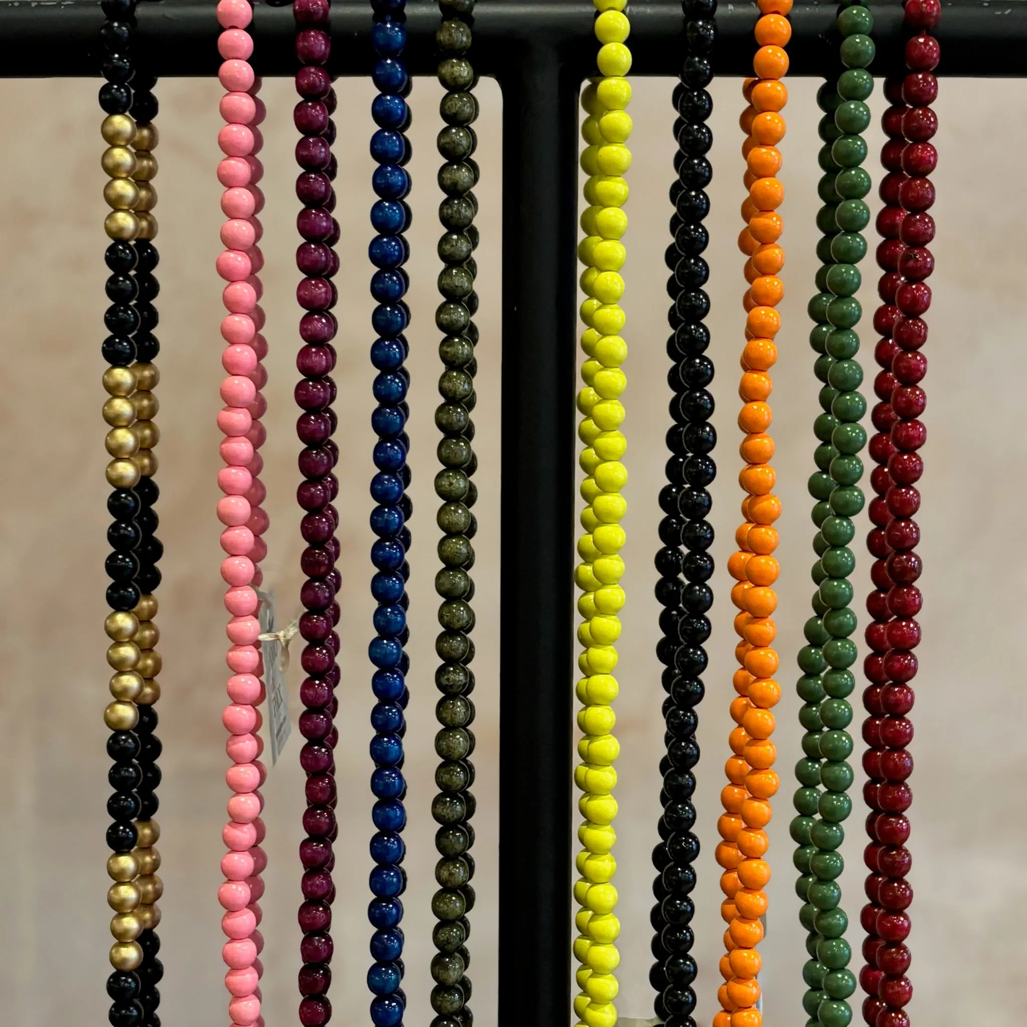 Wooden Bead Phone Chain