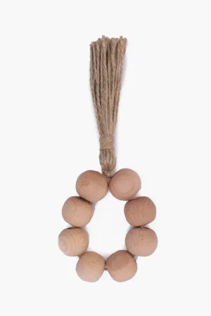 Wooden Holder with Tassels