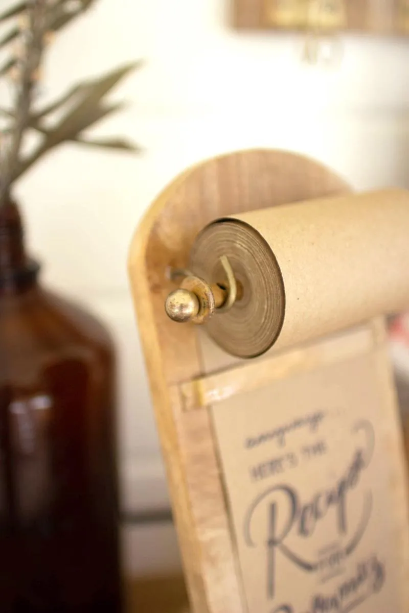 Wooden Table Top Note Roll (Pack of 2)