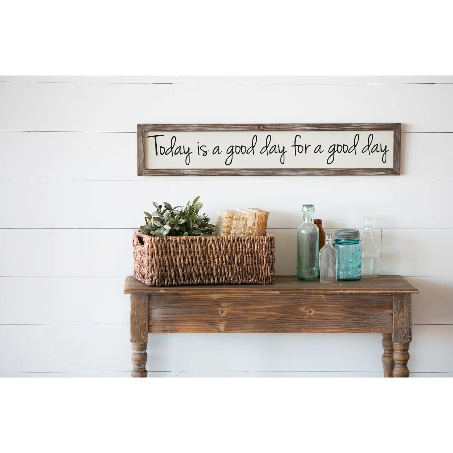 Wooden Wall Art, Today is a Good Day, 6x30,6w358