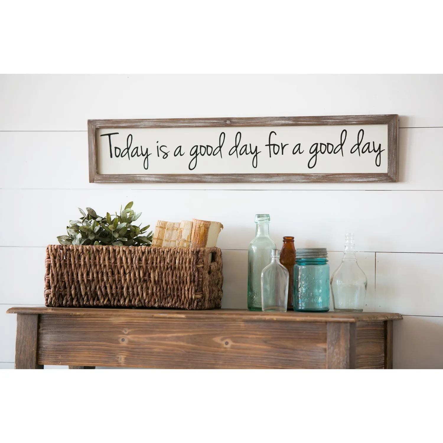Wooden Wall Art, Today is a Good Day, 6x30,6w358