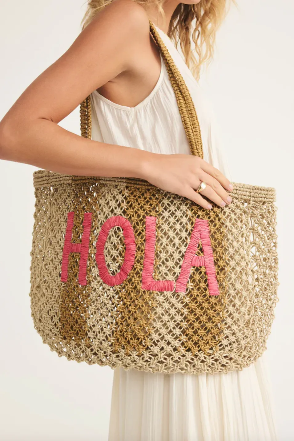 WOVEN JUTE TOTE BAG