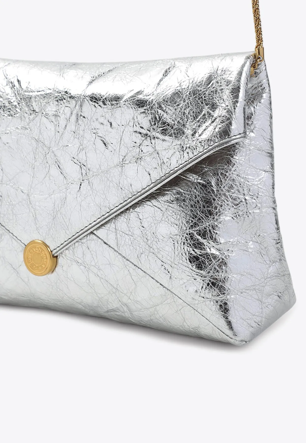 Wrinkled Leather Shoulder Bag