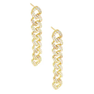 XS Pavé Chain Link Drop Earring