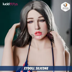 XY - Stacy - Silicone Sex Doll Head - M16 Compatible - Natural