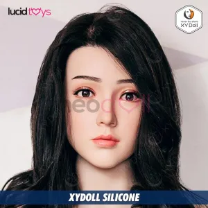 XYDoll - Xia - Silicone Sex Doll Head - M16 Compatible - Natural